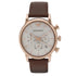 Emporio Armani Brown Strap Rose Gold Watch AR2074